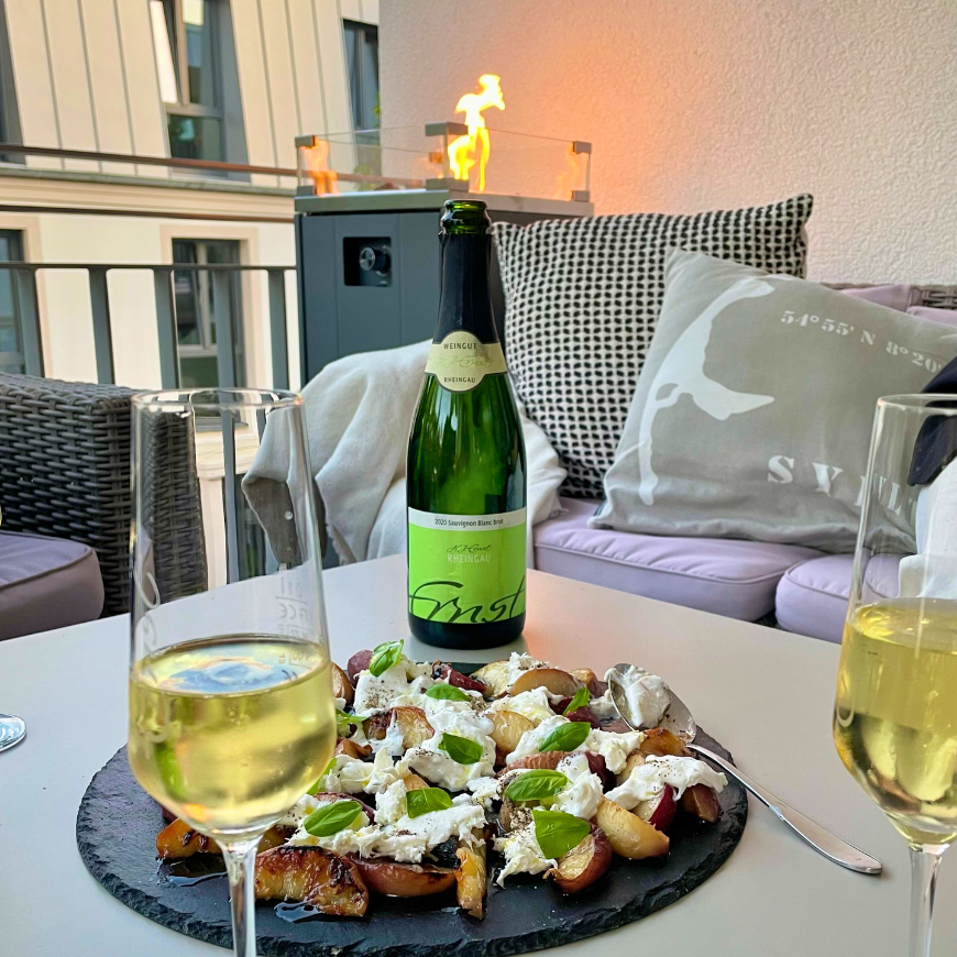 Sauvignon Blanc Sekt zur Vorspeise - Weingut Ernst