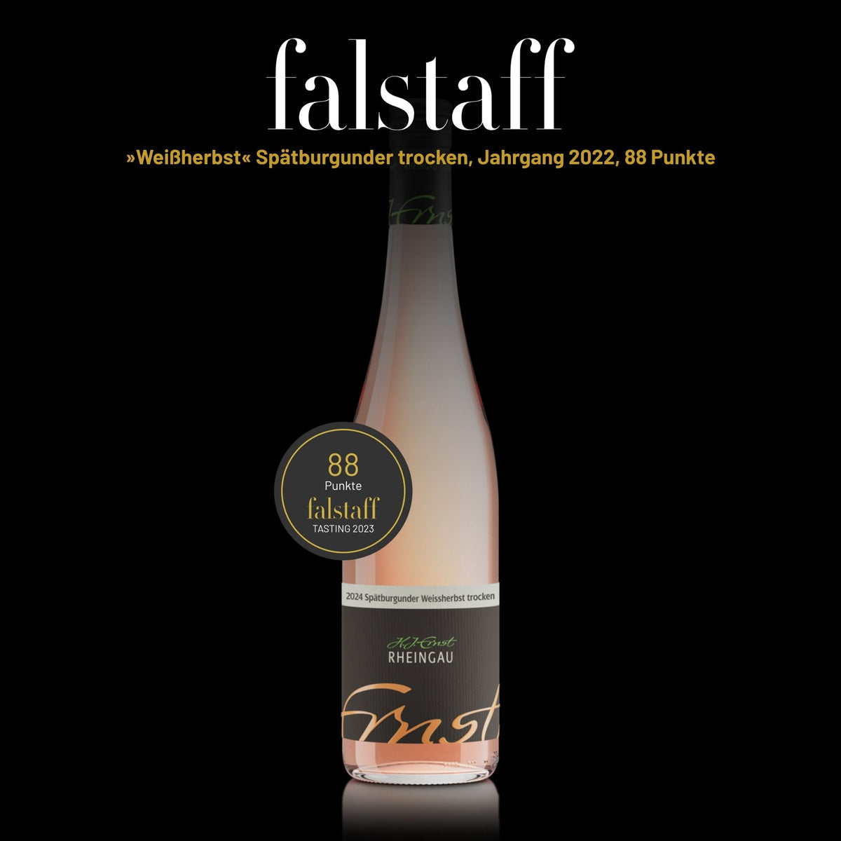 Spätburgunder Weißherbst trocken Falstaff Auszeichnung - Weingut Ernst